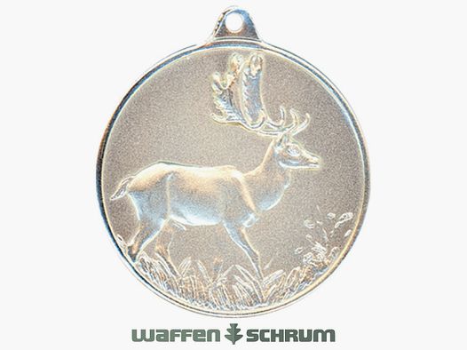 Steinhauer&Lück Jagdmedaille Damhirsch 40 mm versilbert