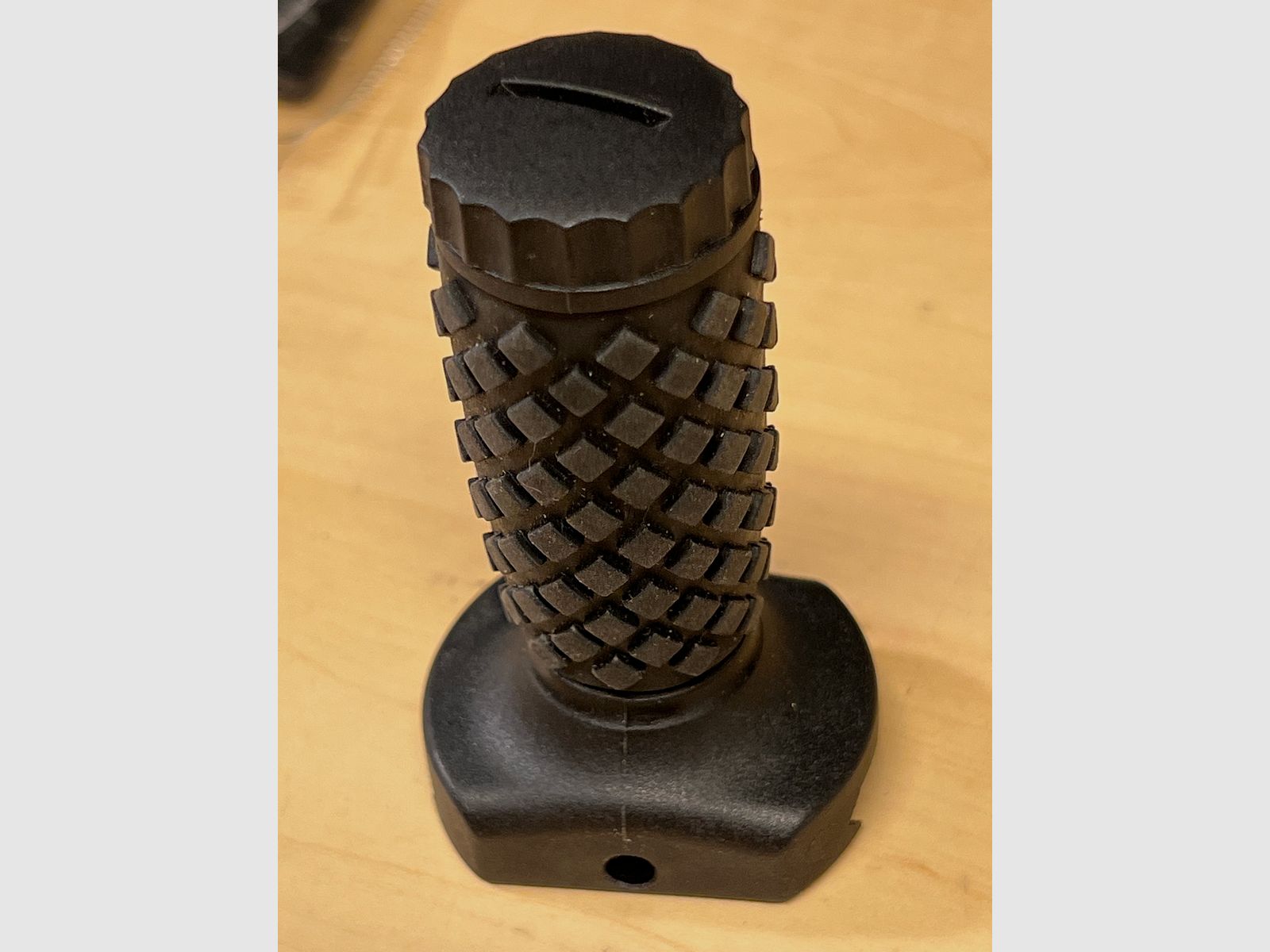 Gummiseerde voorgrip voor Airsoft, verticaal in zwart, korte versie
