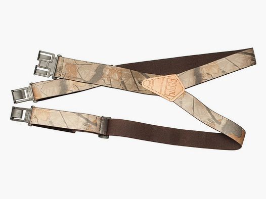 Camouflage suspenders for hooking