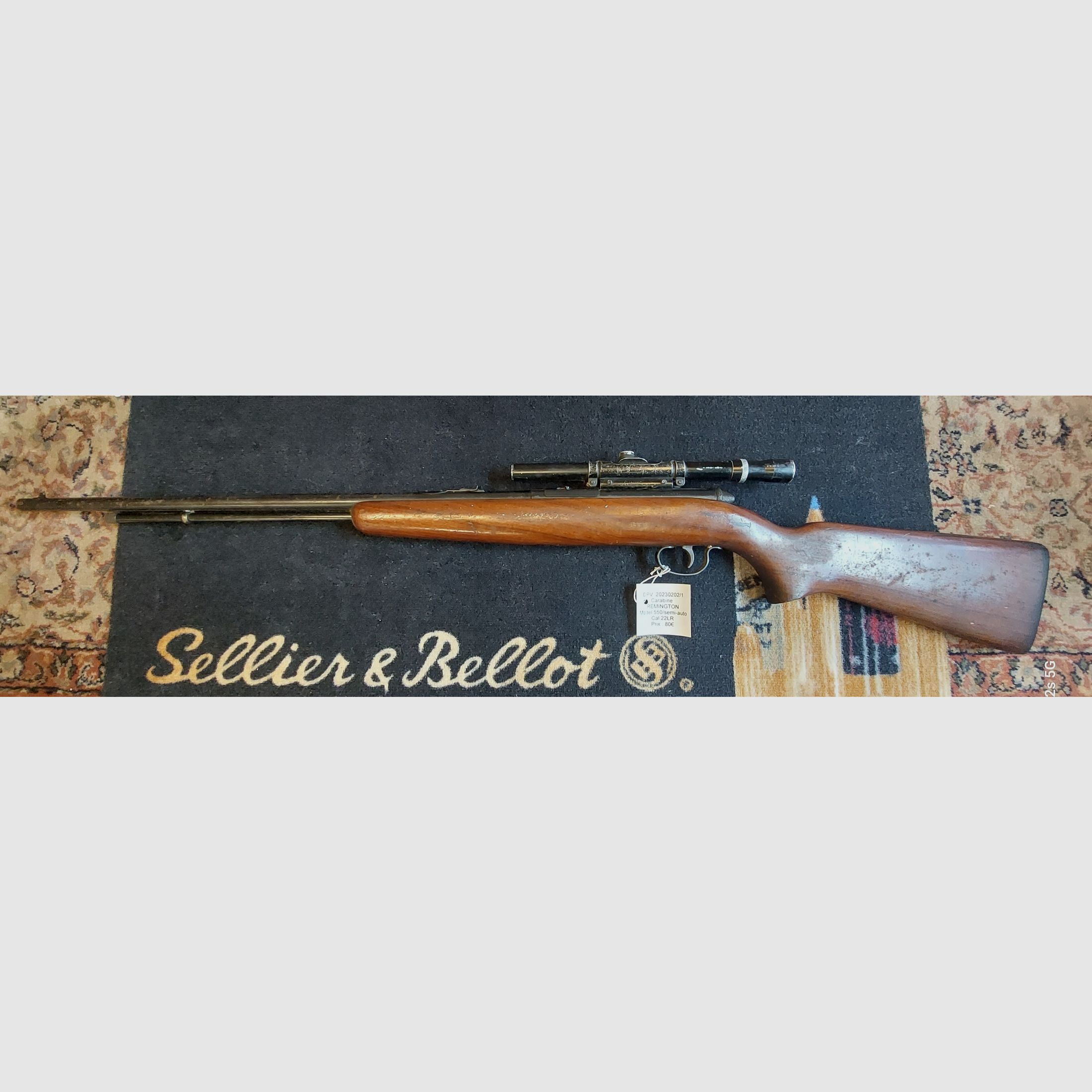 Carabine REMINGTON Model 550 /semi-auto. CAL.22LR, image 1 sur 2