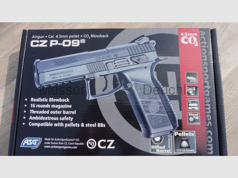 ASG "CZ 75 P-09 Duty - Aire comprimido Co2"