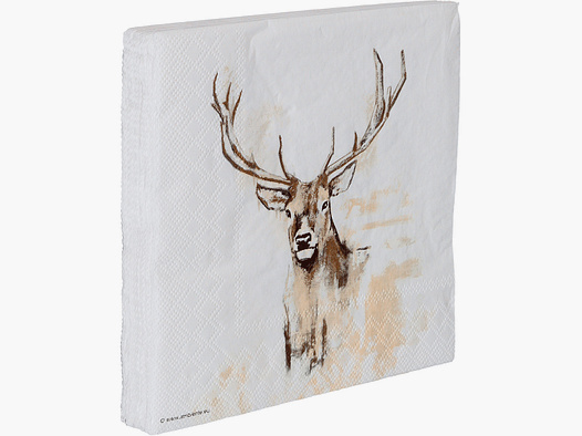 AKAH Serviette Hirsch 2024 33 x 33 cm