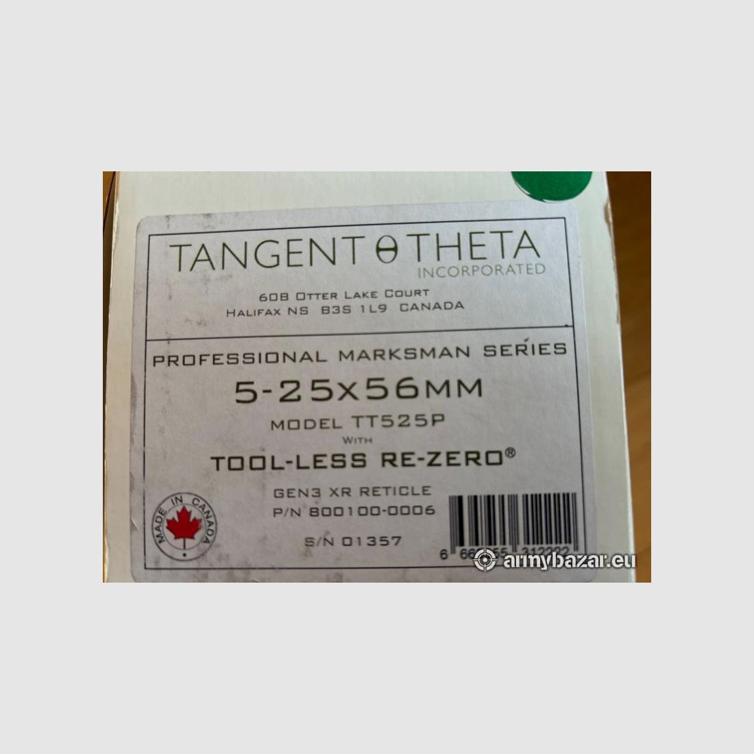 Tangent Theta 5-25x56 + Sphur 4016