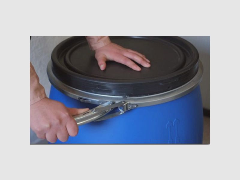 Spannringe für Kunststofffässer 60L
