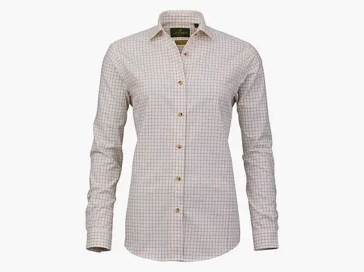 Laksen Haley Cotton Wool Shirt, burnt orange/rum