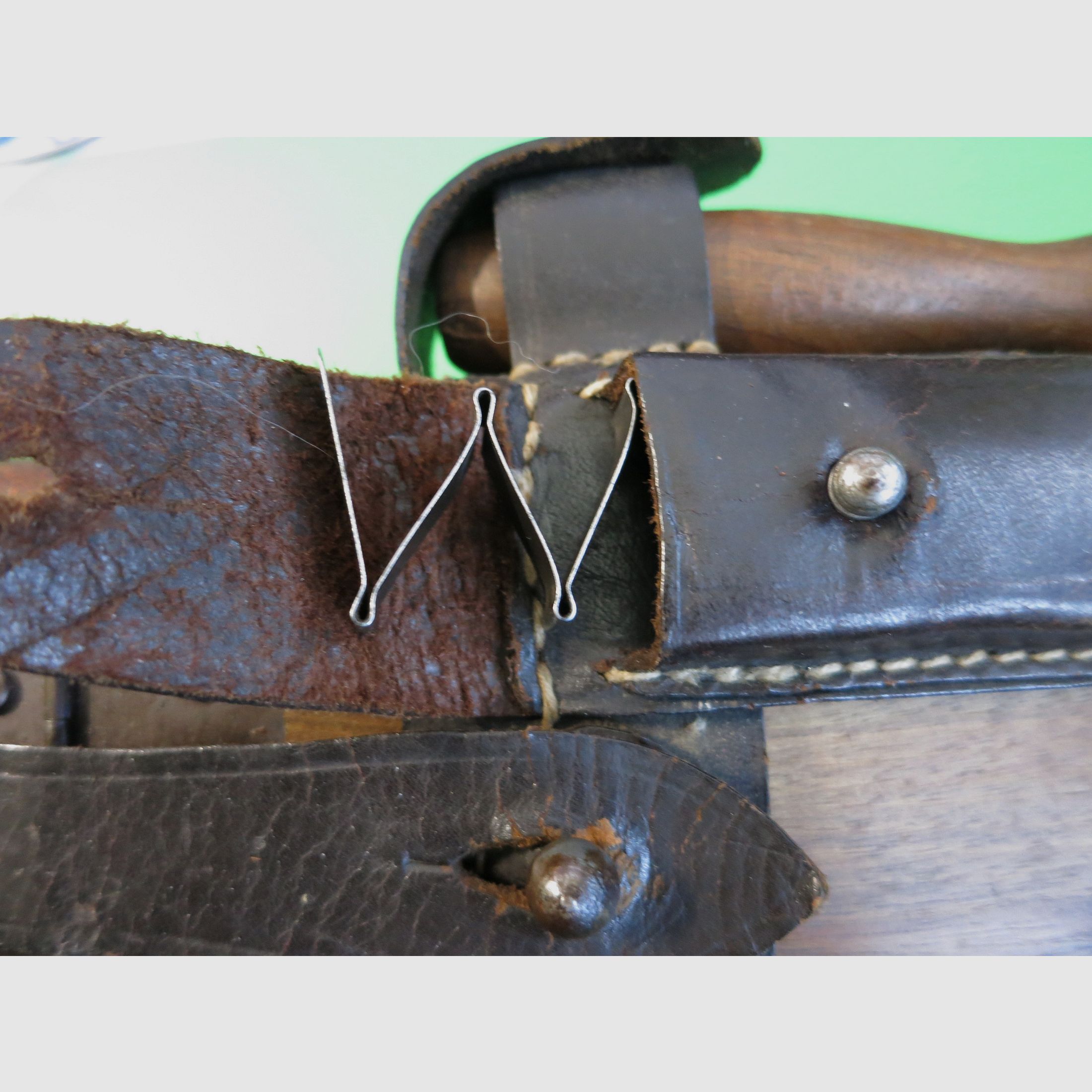 Mauser C96 -Czerwona 9-, Broomhandle, Mauser Oberndorf, kal. 9 mm, numer zgodny, oryginalny łoże + narzędzie #100