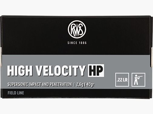 RWS 2132494 .22 LR Haute Vitesse HP 2,6g 40grs.
