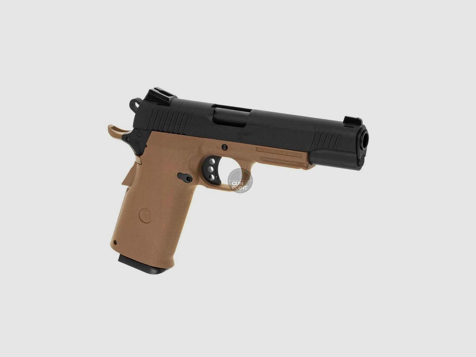 Softair - Pistole - KJ Works KP-11 Full Metal GBB-Tan - ab 18, ber 0,5 Joule