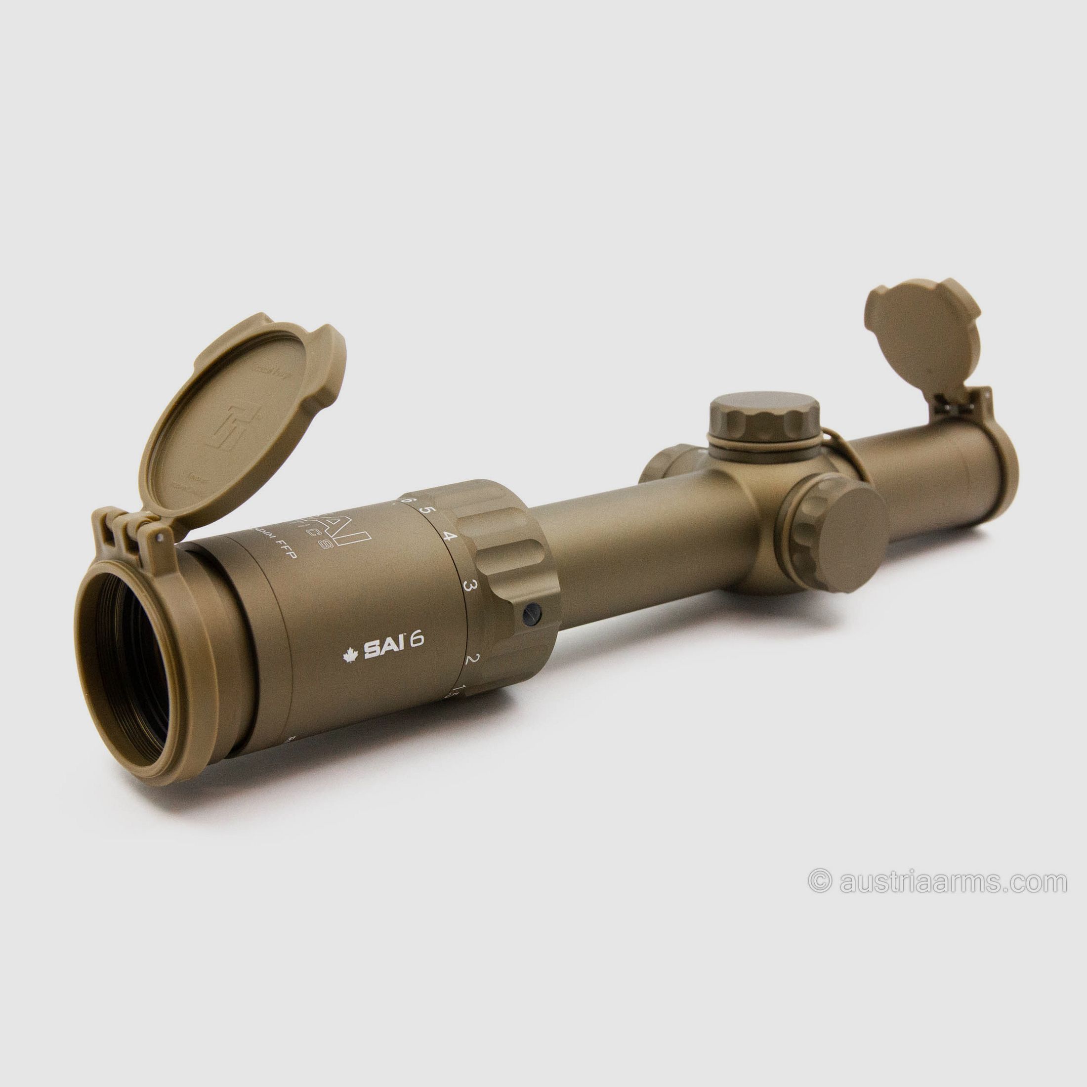 SAI Optics SAI 6 1–6 × 24, 5.56 BDC, FFP, Coyote Brown, Bild 1 von 2