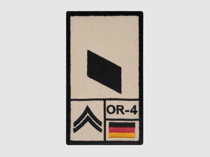 Café Viereck Café Viereck Rank Patch Korporal rechts sand