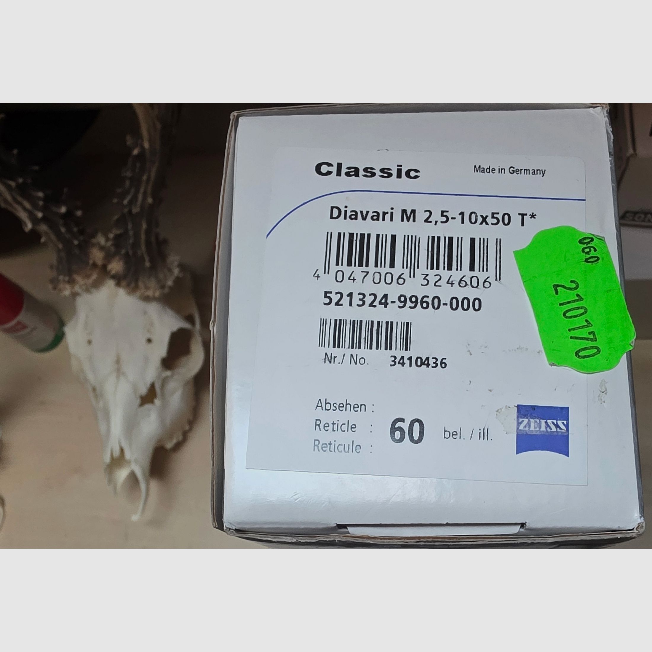 Weihrauch HW 66 TH (.17 HMR) with Zeiss Classic Diavari M 2.5–10x50 T*