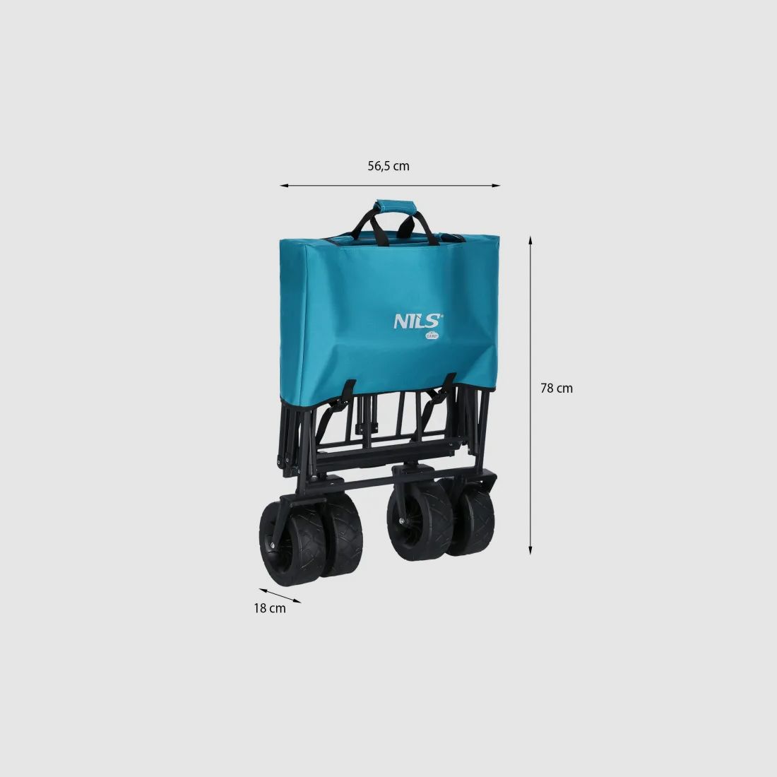 NC1607 Handcart Turquoise 100L Nils Camp