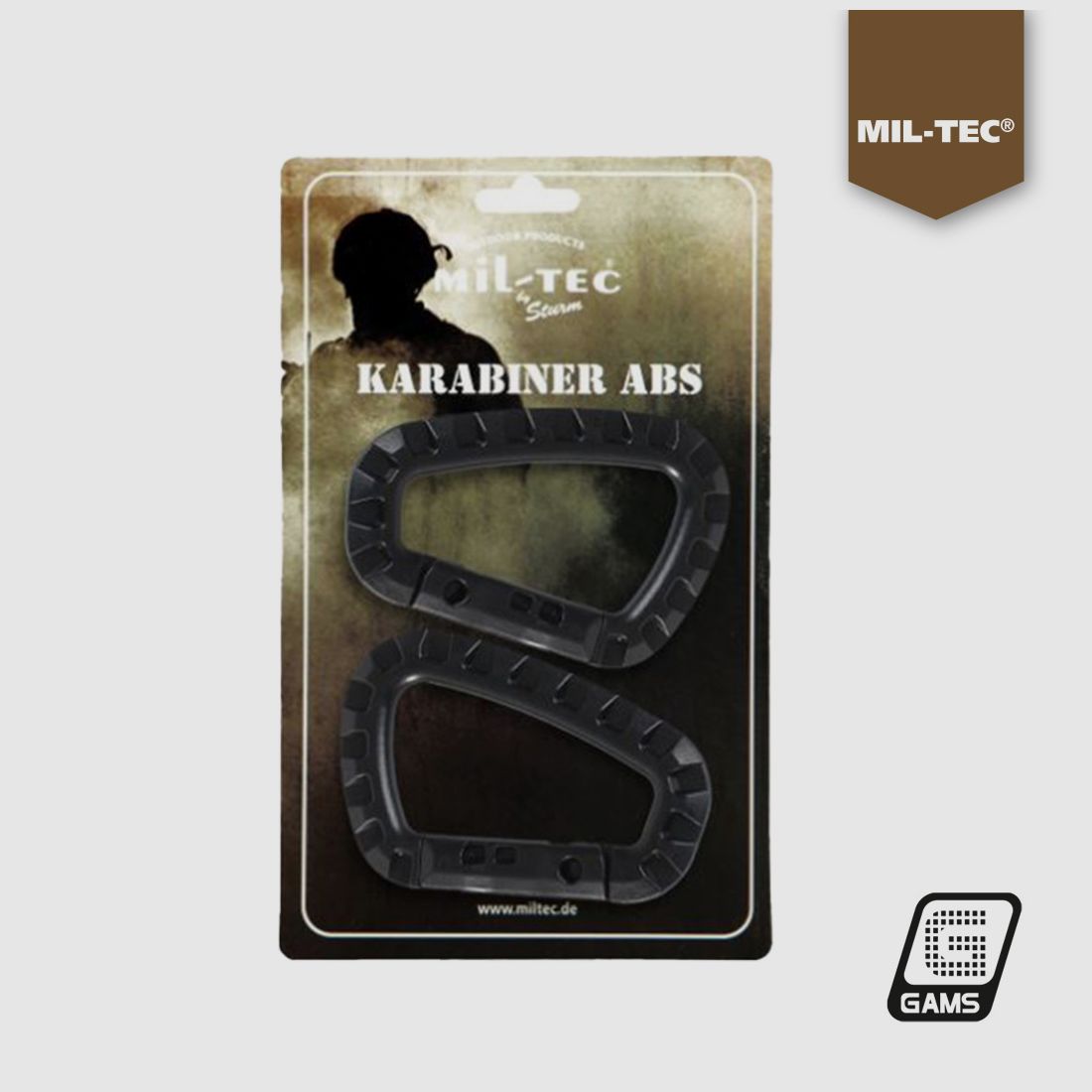 ABS-Kunststoffkarabiner 2 Stück – MILTEC, Bild 2 von 2