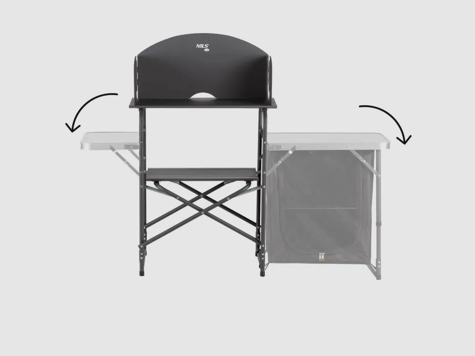 NC3041 Campingschrank mit Windschutz Nils Camp