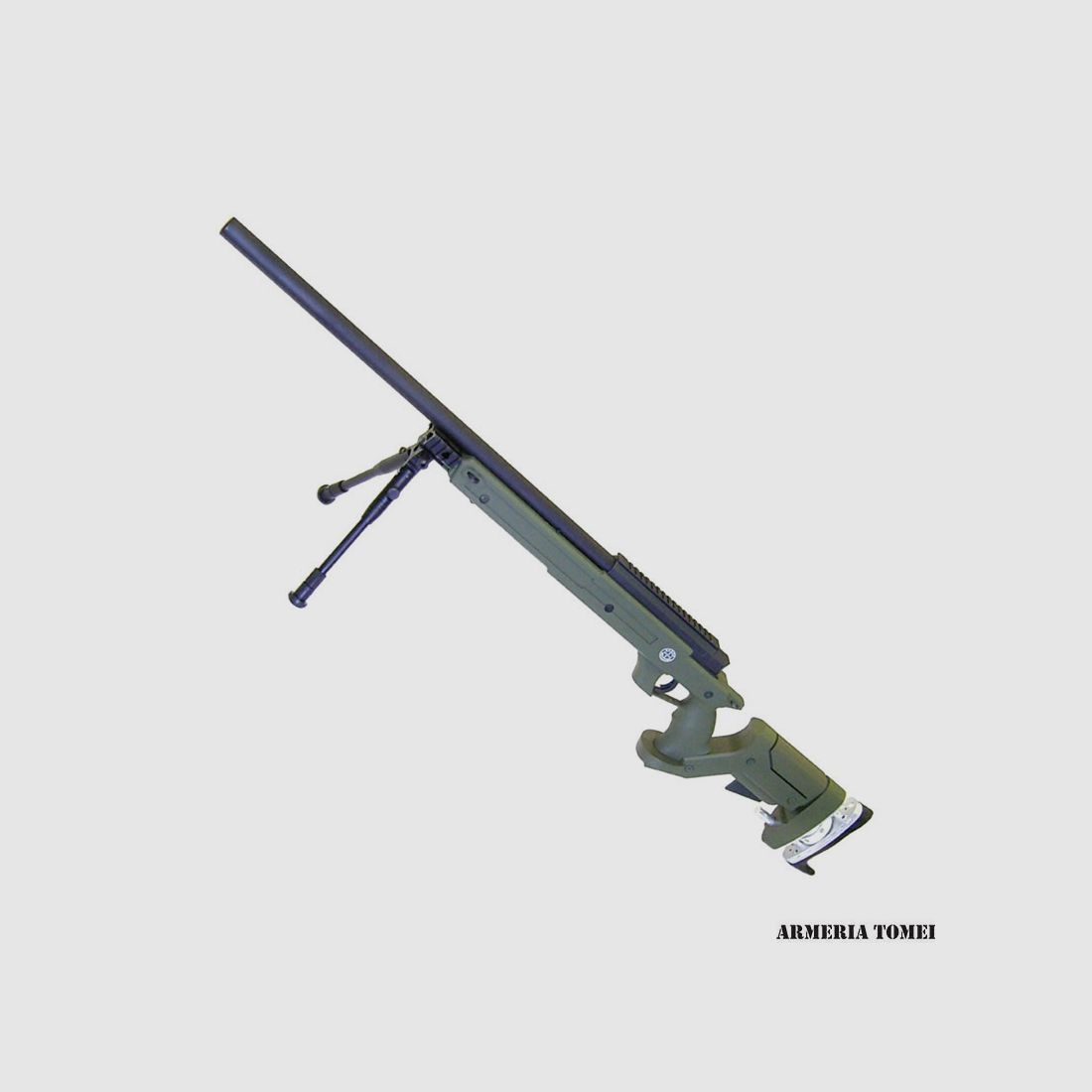 WELL RIFLE SNIPER DE ACCIÓN POR BOLAS CON BIPODE VERDE (MB05BV)