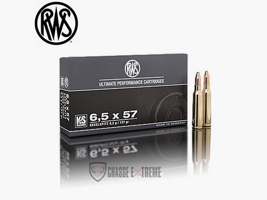 20 Munitions RWS cal 6.5X57 127gr KS