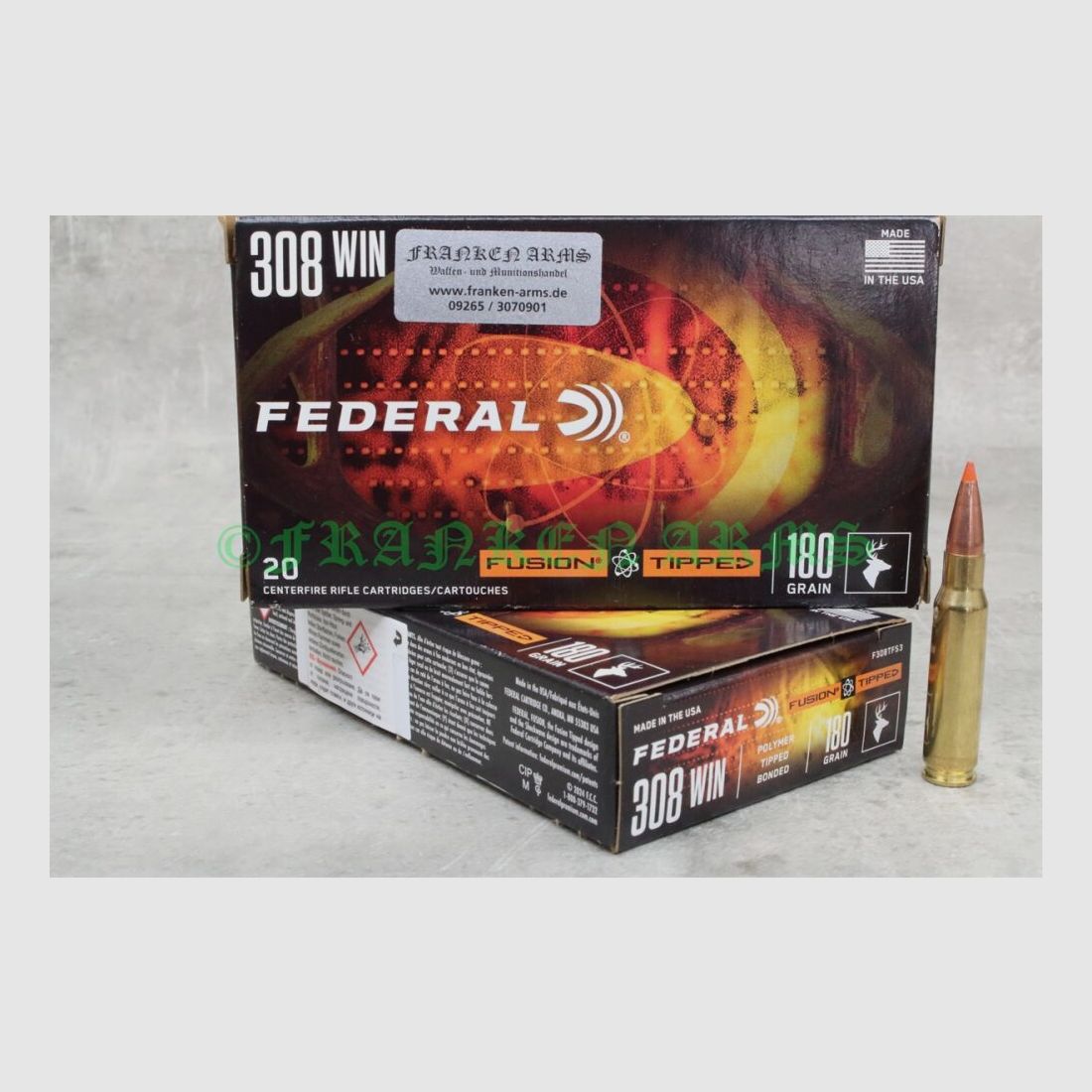 Federal Fusion Tipped .308 Win. 180gr. 11,7g 20 Stück Fusion Tipped