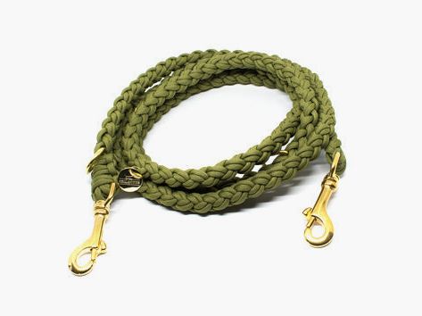 Stilhütte Hundeleine Paracord Uni oliv