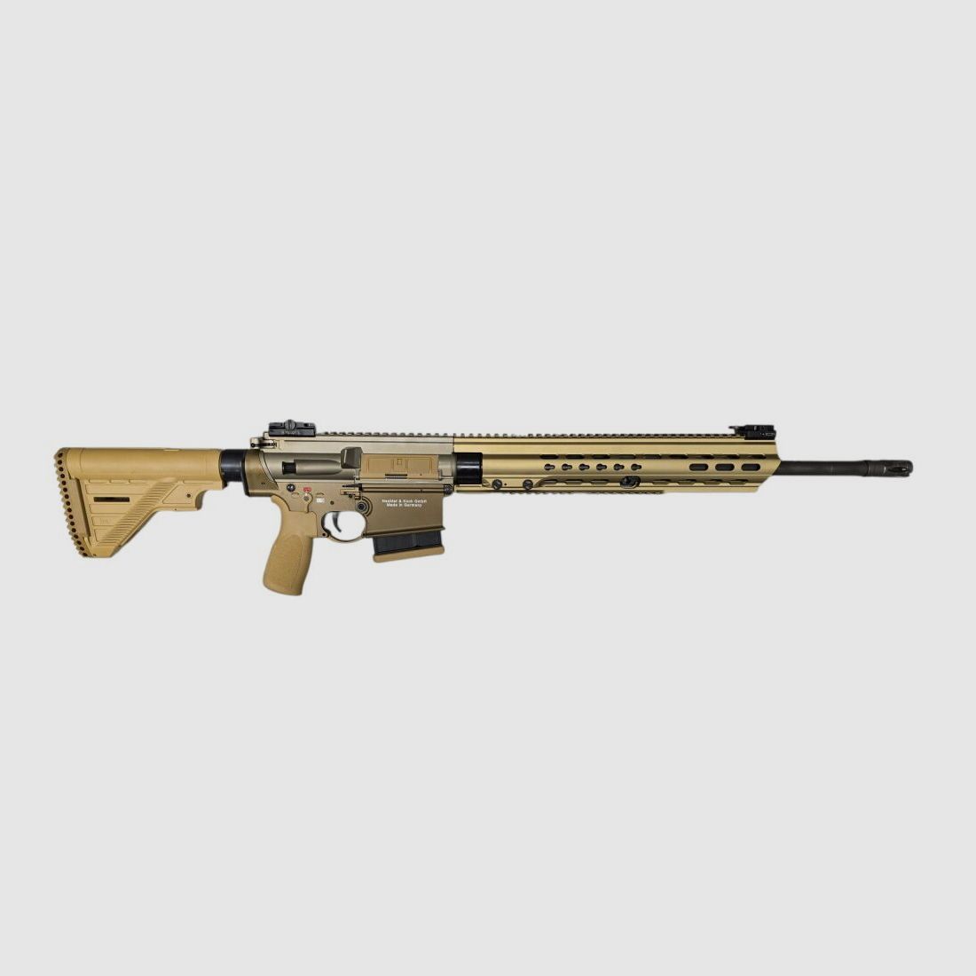 Heckler & Koch półautomatyczna karabina MR 308 A3 SAND kaliber 308Win 20" HK Slime Line Hkey MR308 SANDFARBEN UVP: 3600€