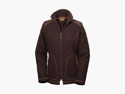 Loden-Fleecejacke "Adele" , dunkelbraun