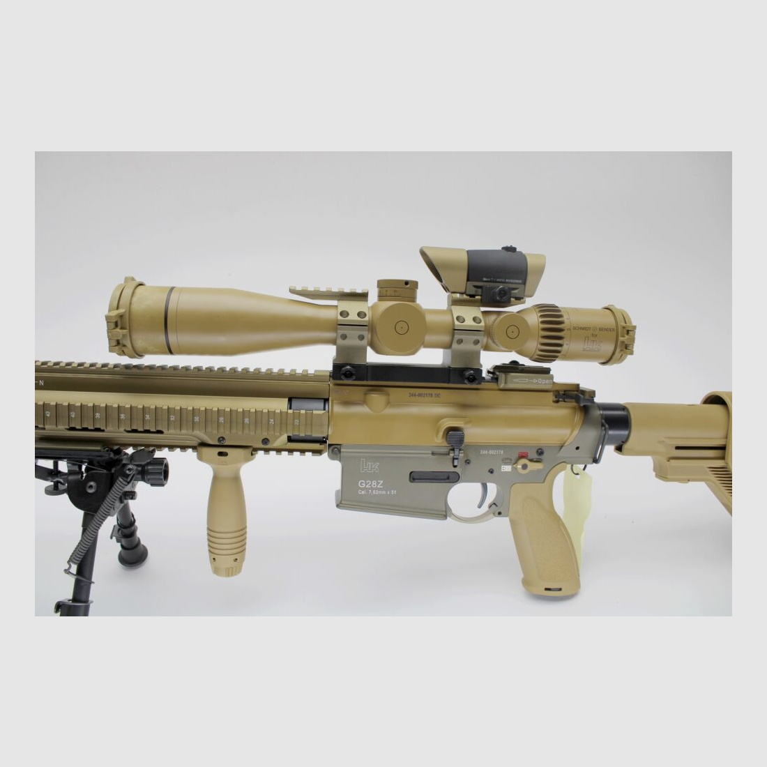 Heckler & Koch G28Z mit S&B und Aimpoint Harris Zweibein Komplettset .308Win