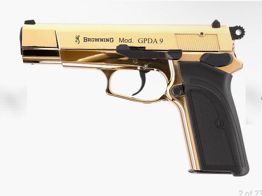 Browning GPDA 9mm P.A.K. 24 Karat vergoldet