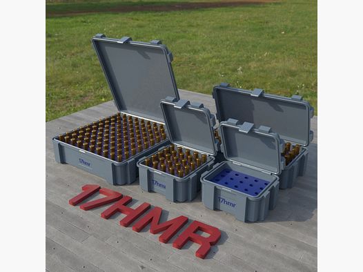 Filamelt ammunition box / .17 HMR / 'flip lid' / cartridge box, ammo box