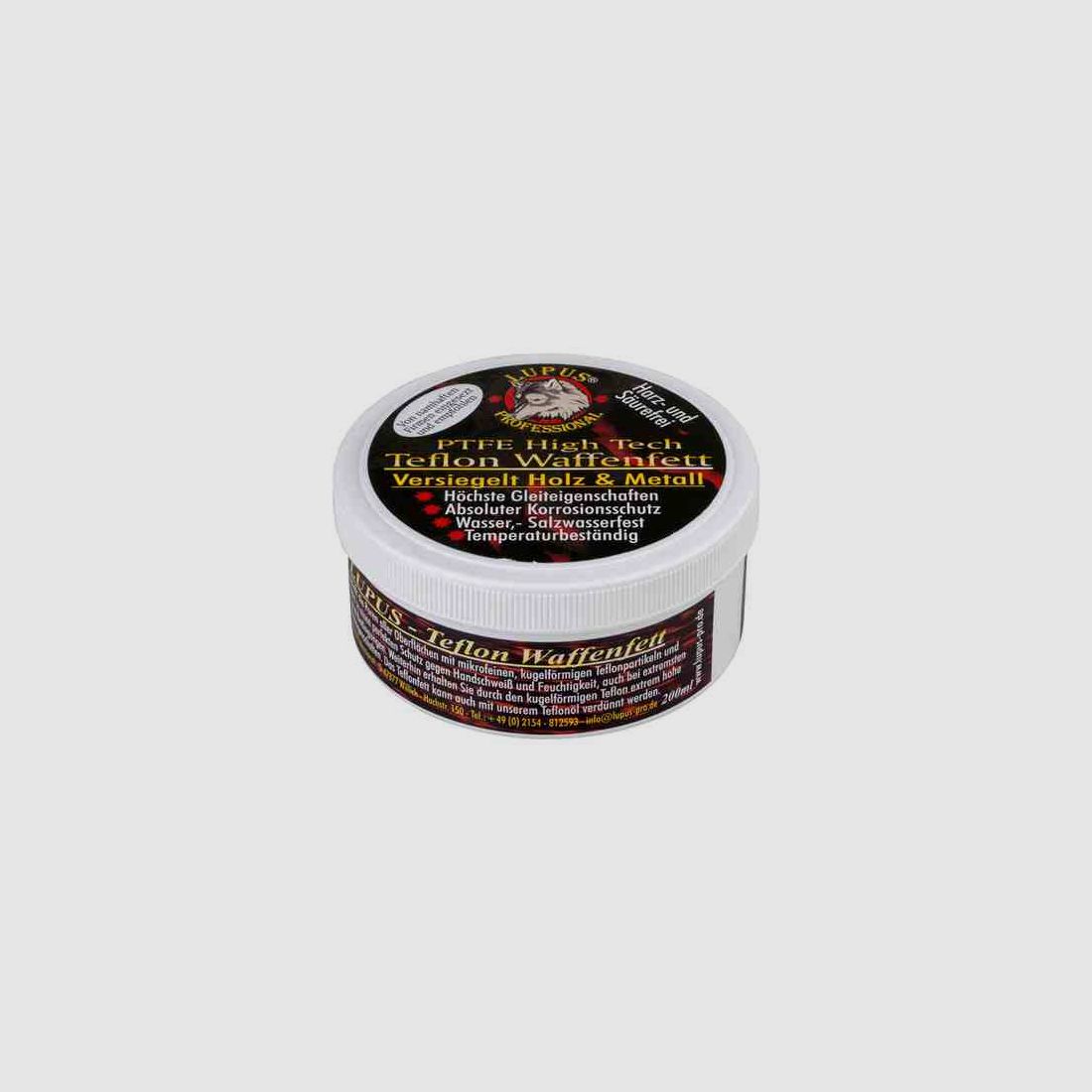 Lupus Teflon Grasso per Armi 200ml Barattolo da Officina