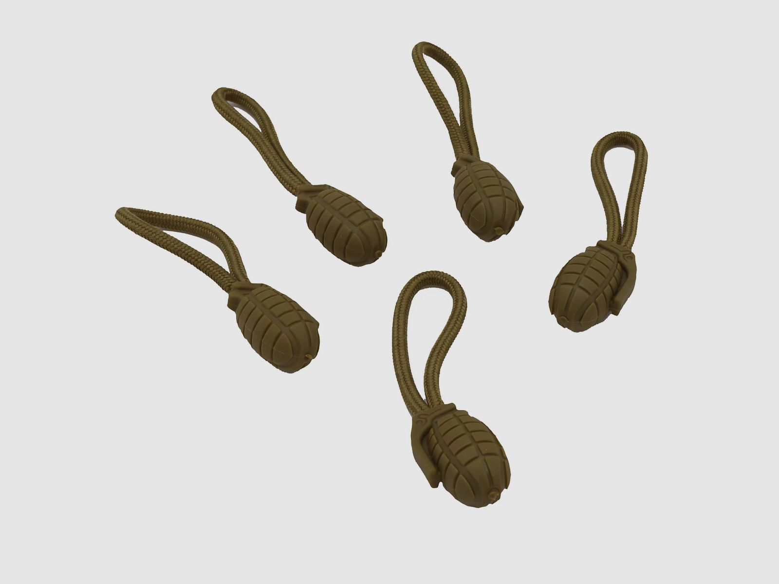 Mil-Tec Ring Puller Grenade 5pcs. - Coyote Tan
