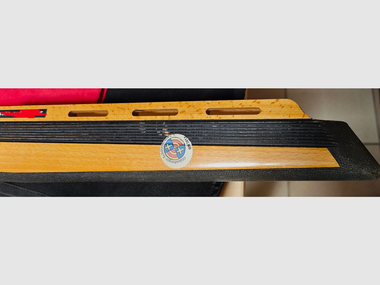 Gebruikte kolf van een Anschütz 1907