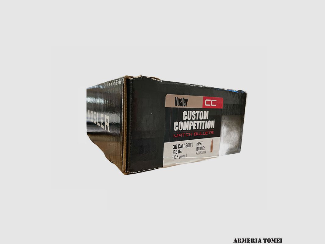 NOSLER – BULLETS – CUSTOM COMPETITION 30 CAL (.308″) 168GR HPBT -65934