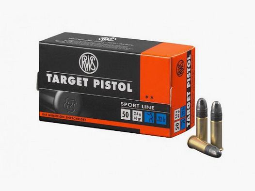 RWS TARGET PISTOL- .22LR - 40 GRS. - 50 PATRONEN
