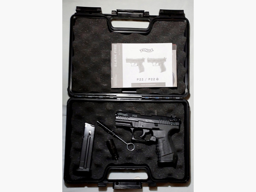 Pistolet d'alarme Walther P22 (P 22 Classic) 9mm P.A.K. noir (PTB 778)