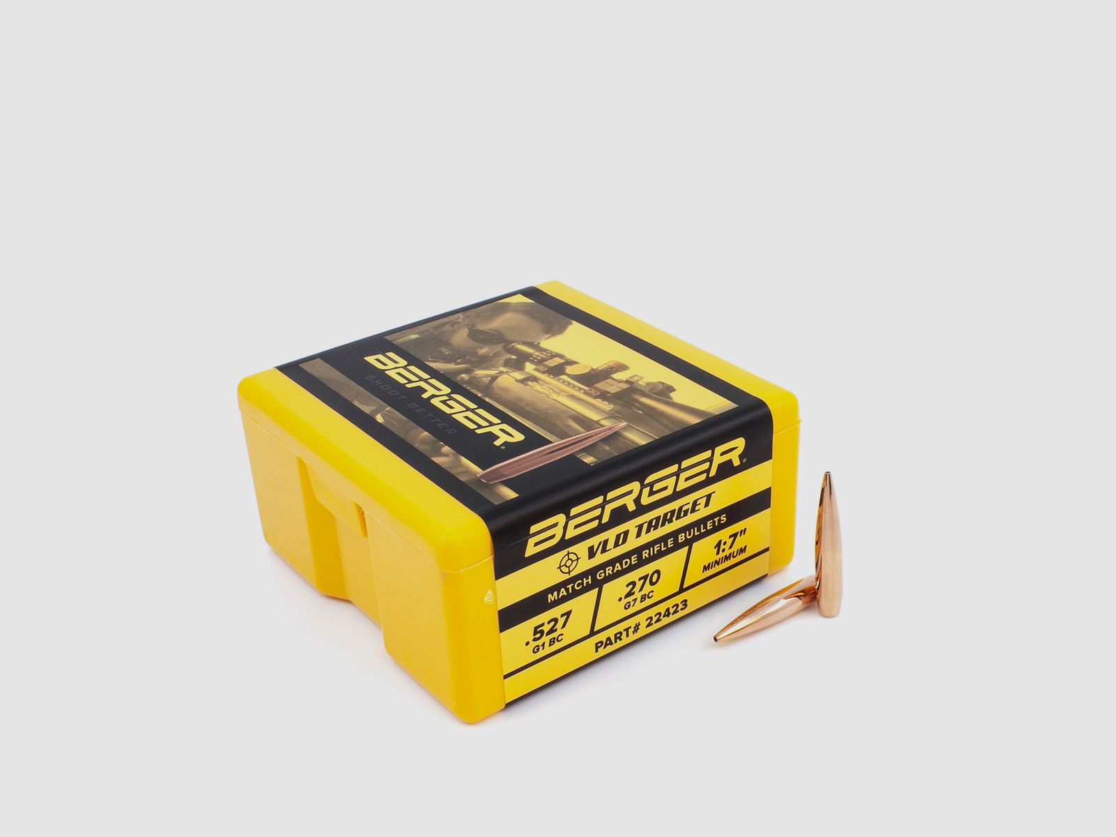 Proiettile Berger .22 VLD Target 90GR 100 Pezzi
