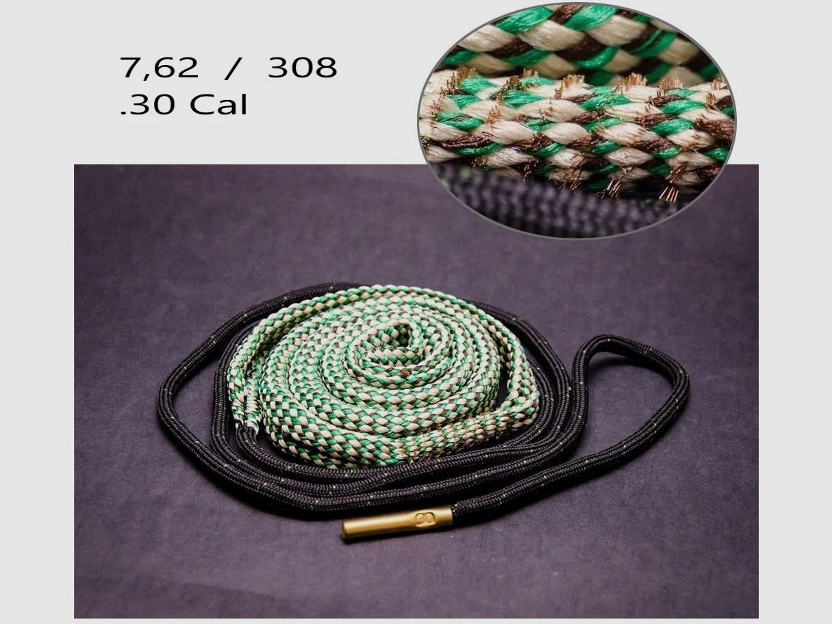 Waffenreinigung  Boresnake Laufreiniger  Reinigungsschnur Putzschnur verschiedener Kaliber