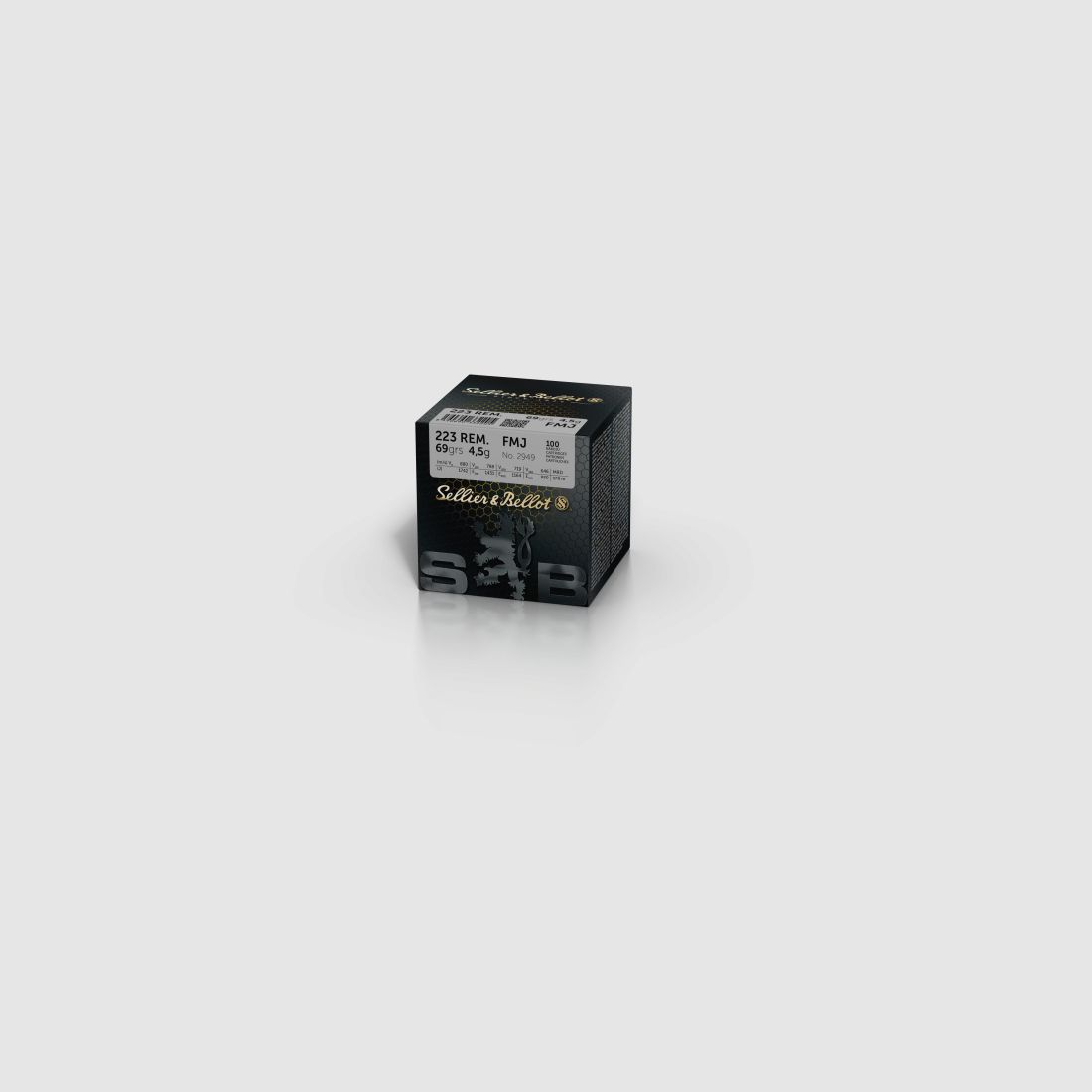 S&B 223 REM 69 GRS FMJ SCHÜTTPACKUNG 100 STK, Bild 1 von 3