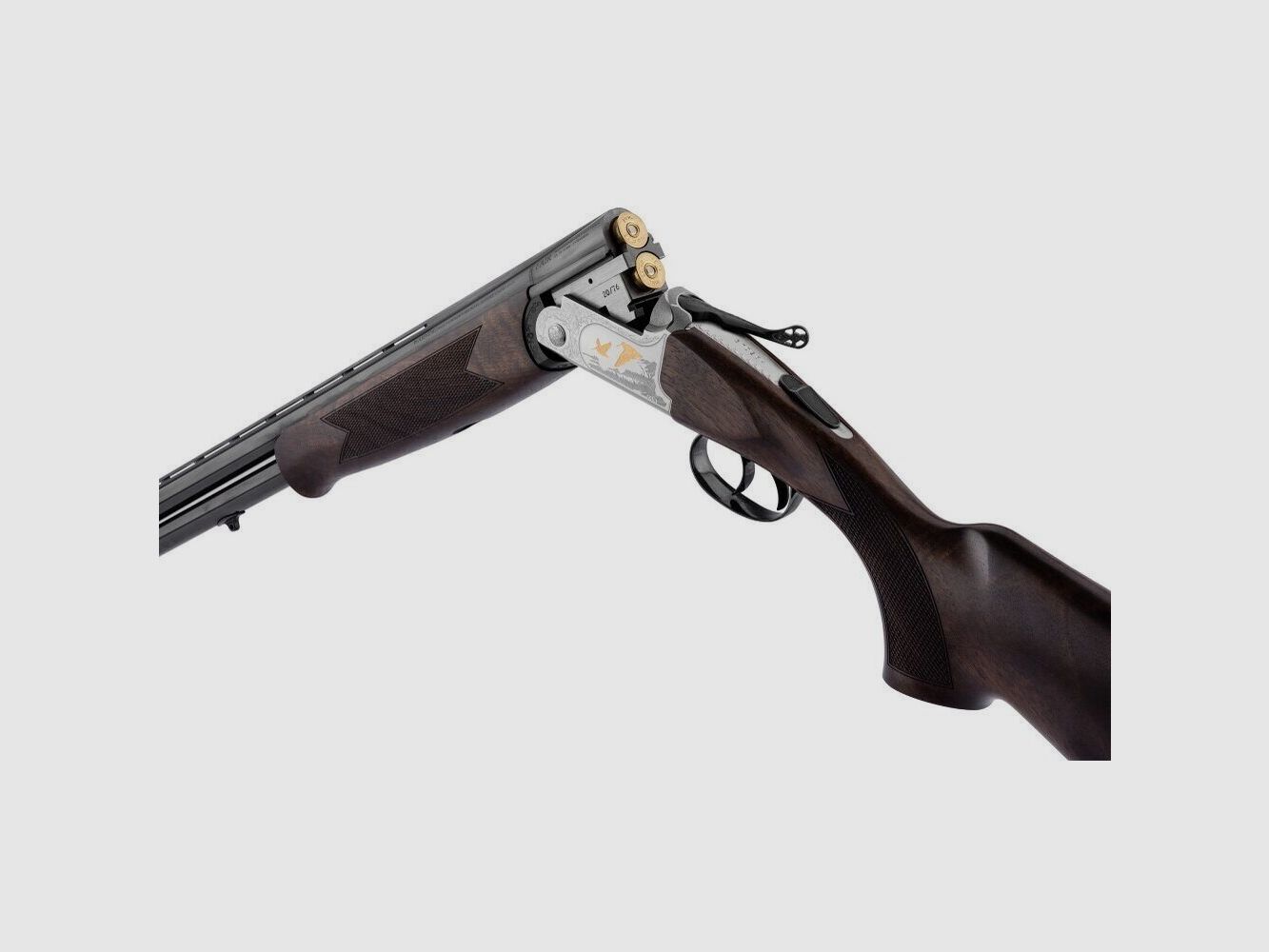 Jagdflinte Fair Bécassier Classic Silver Baschiene 12/76 – Doppelabzug, Bild 4 von 7