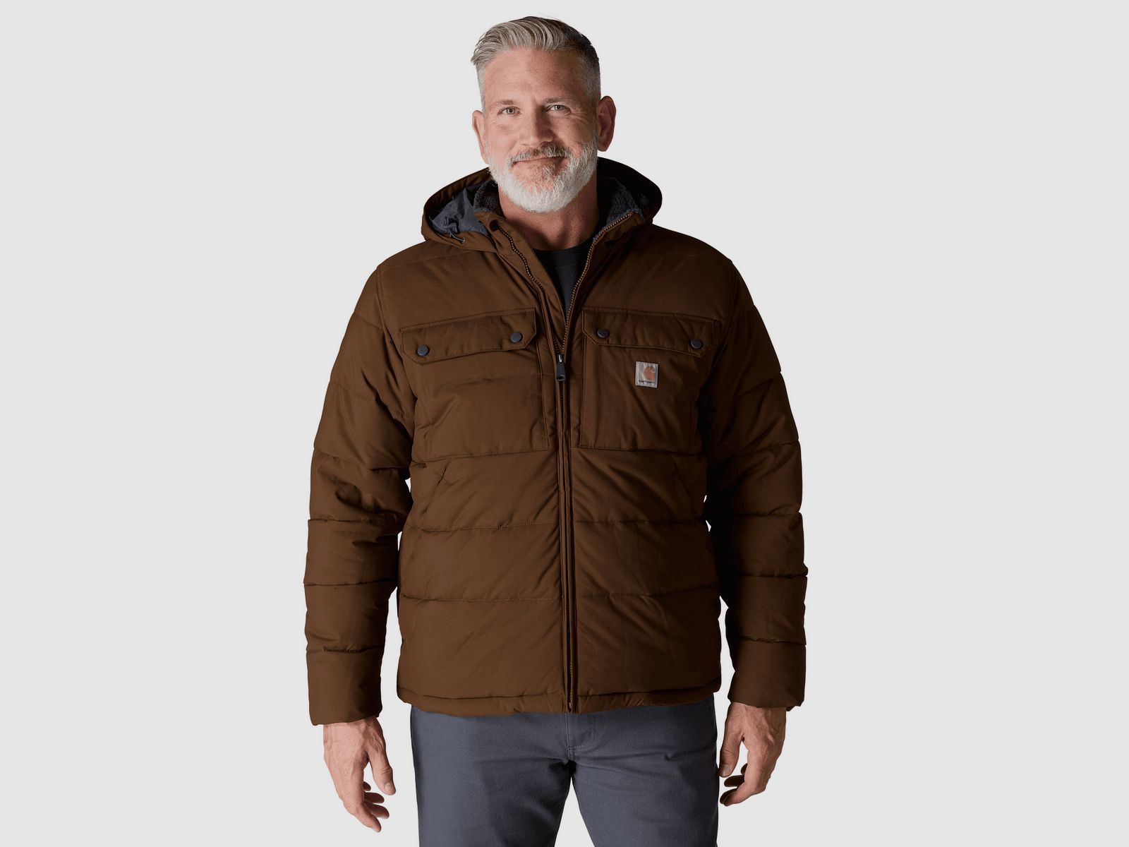 Carhartt Montana Loose Fit Insulated Jacket Men Red Duck S