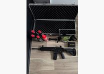 Heckler & Koch HK416 A5 Schwarz Vollmetall Softair-Gewehr Kaliber 6 mm BB Gas Blowback (P18)