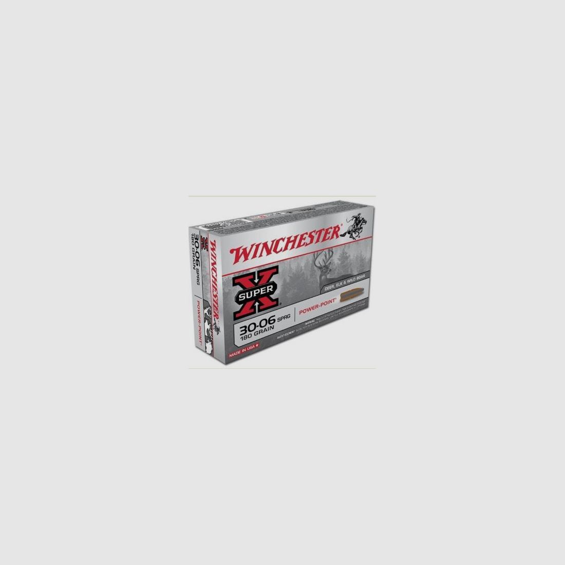 Winchester Patrone für Büchse Kal. 30-06 SPRG Geschoss Super X Power Point, Bild 2 von 2
