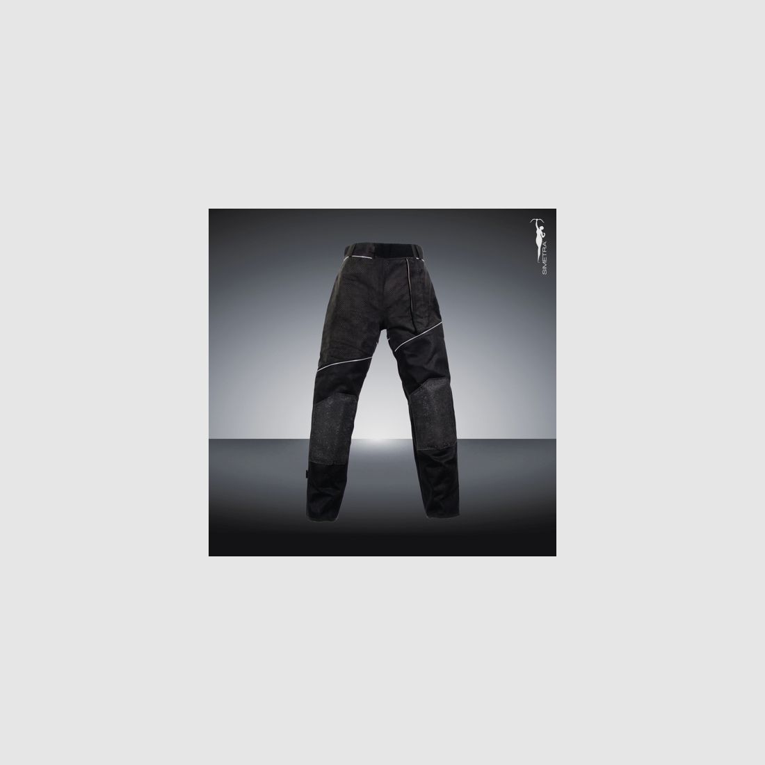 Pantalón de tiro para mujer Simetra negro/antracita