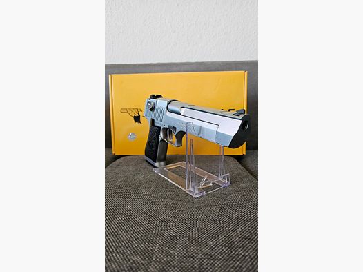 DESERT EAGLE .50AE GBB, SILVER  MAGNUM RESEARCH CYBERGUN