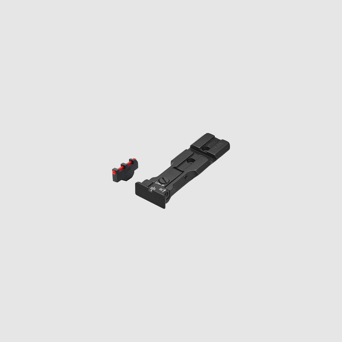 LPA WXT0407-F1 BLACK BAS adjustable revolver sight with Weaver base for 629, 686, 586, 627, 66, 67, 696, 17, 19, 657, 610, 625, 29, 27 and new for caliber .50 – Black sight picture