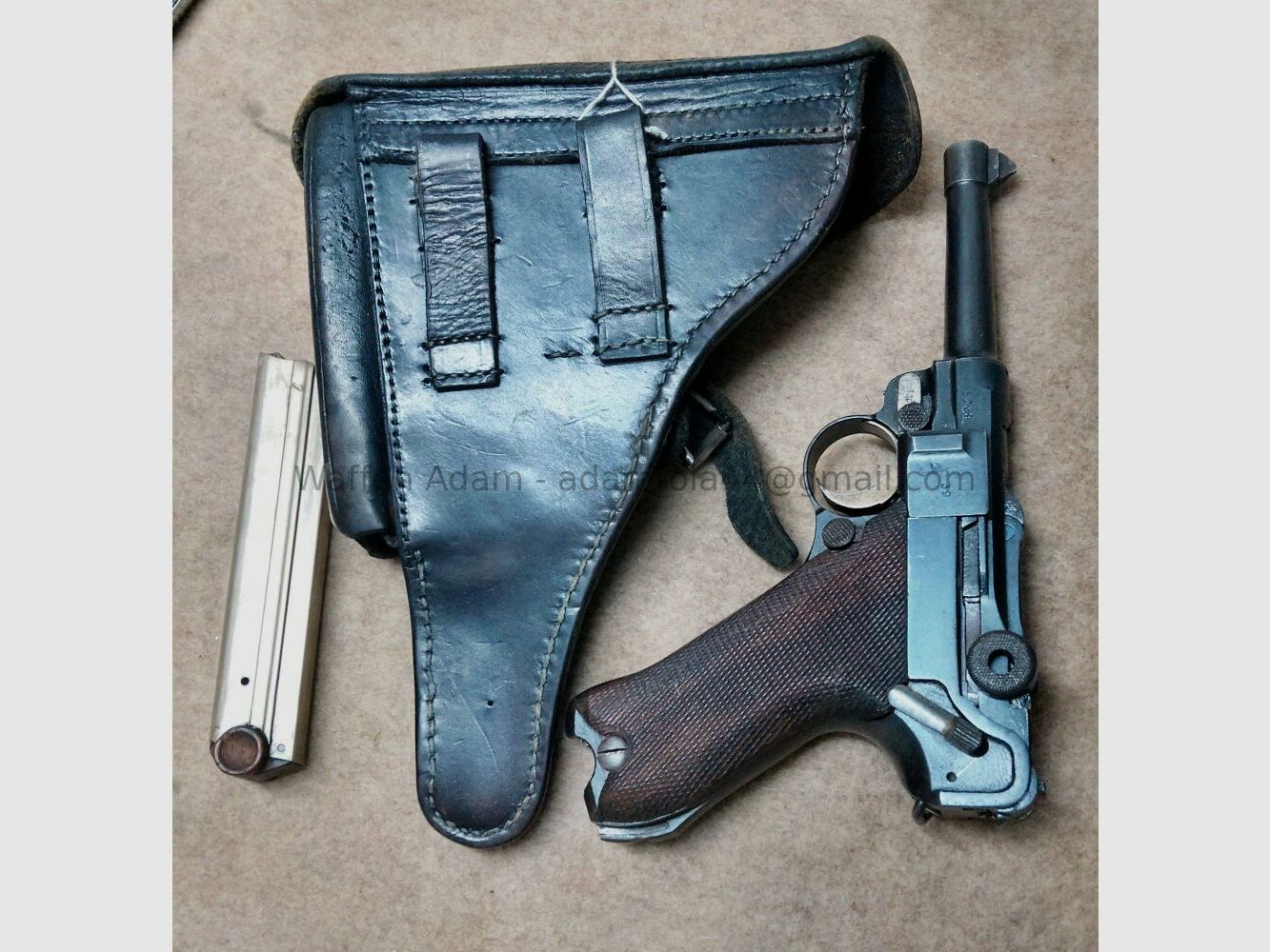 Fábrica de armas de Erfurt Pistola 08, Imperio alemán 1917, imagen 10 de 10