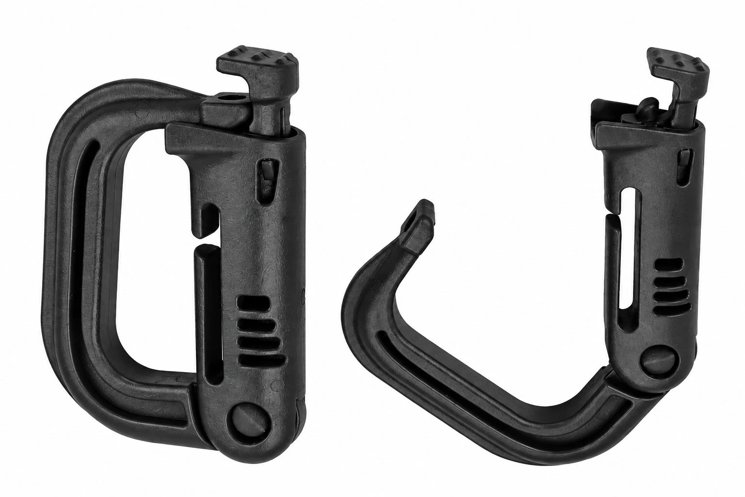 Grimlock-Karabiner mit MOLLE-D-Ring, schwarz – MOUNTAIN GHOST®