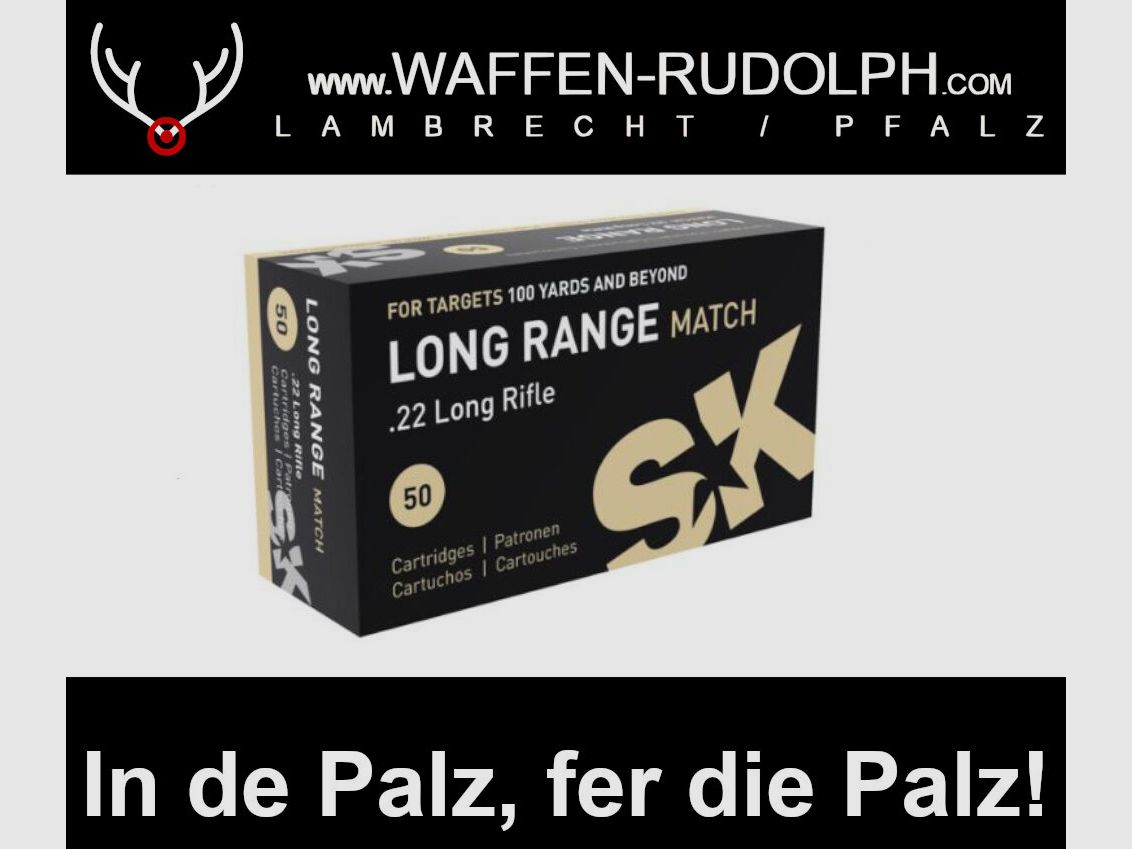 SK Long Range Match .22 lr. Verpakkingseenheid: 50 schoten *EWB verplicht, afbeelding 1 van 2