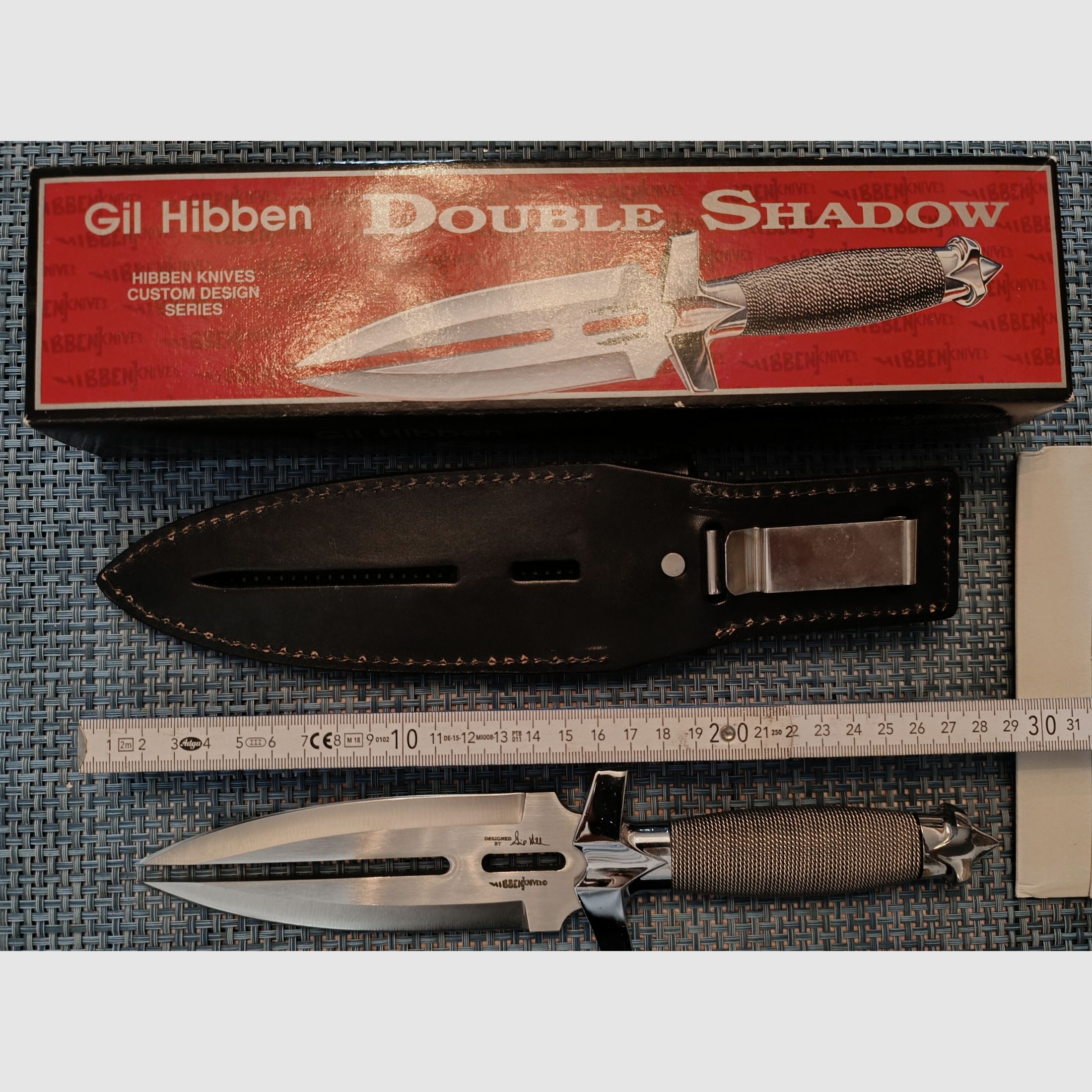 Gil Hibben Double Shadow Dubbel-Klinge Fantasy Dolk Verzamelaars
