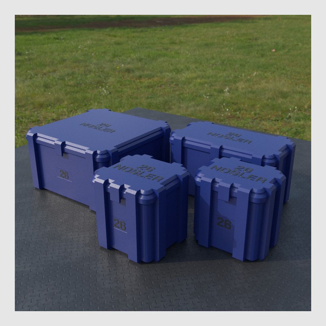 Filamelt Munitionsbox / .26 Nosler / ‘Klappdeckel’ / Patronenbox, Ammo Box