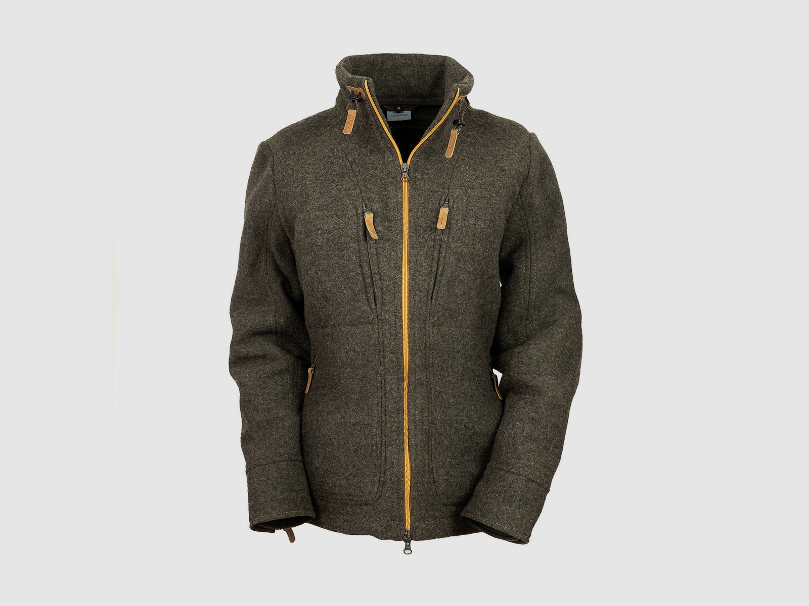 Lodenfleecejacke "Kragenwally" Mod. 2023, Schiefer