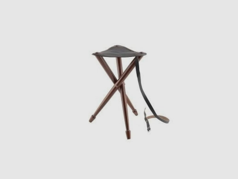 BHA Sgabello a tre gambe legno e pelle 75 cm